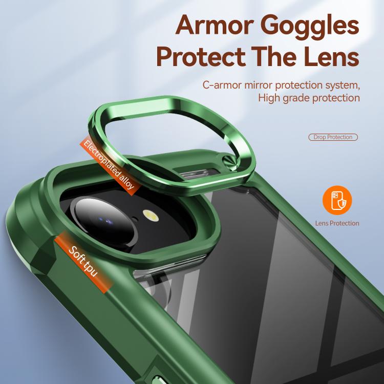 For iPhone 17e / 16e TPU + PC Lens Protection Phone Case