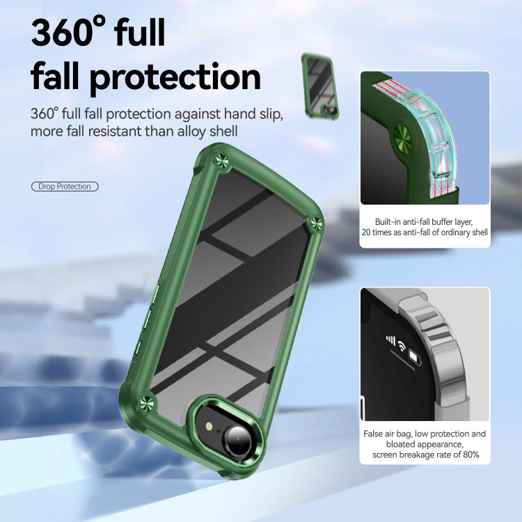 For iPhone 17e / 16e TPU + PC Lens Protection Phone Case