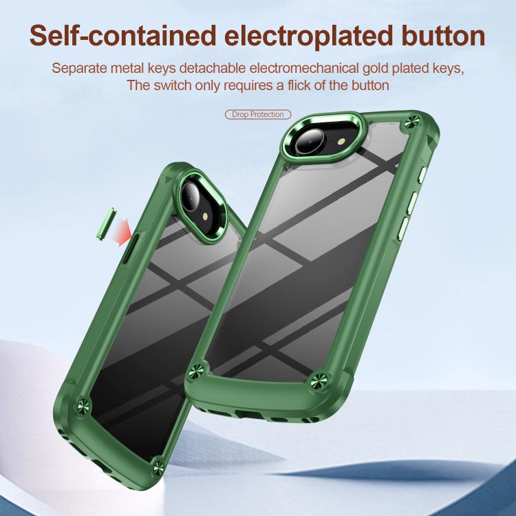 For iPhone 17e / 16e TPU + PC Lens Protection Phone Case