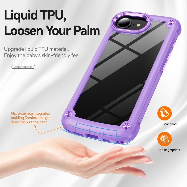 For iPhone 17e / 16e TPU + PC Lens Protection Phone Case