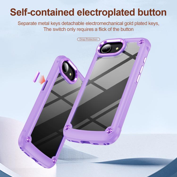For iPhone 17e / 16e TPU + PC Lens Protection Phone Case