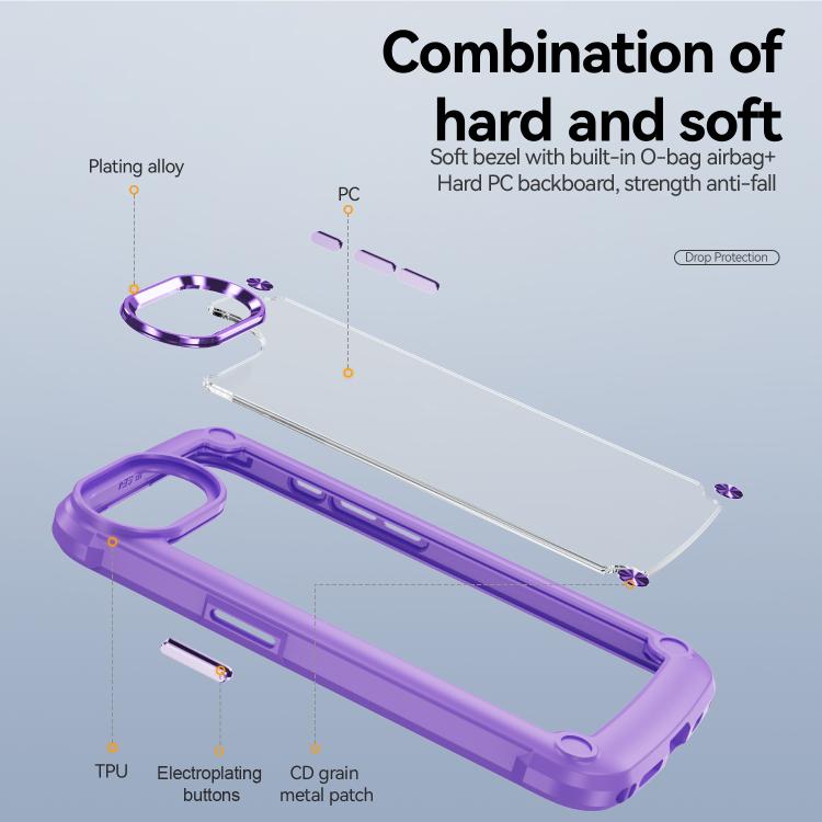For iPhone 17e / 16e TPU + PC Lens Protection Phone Case