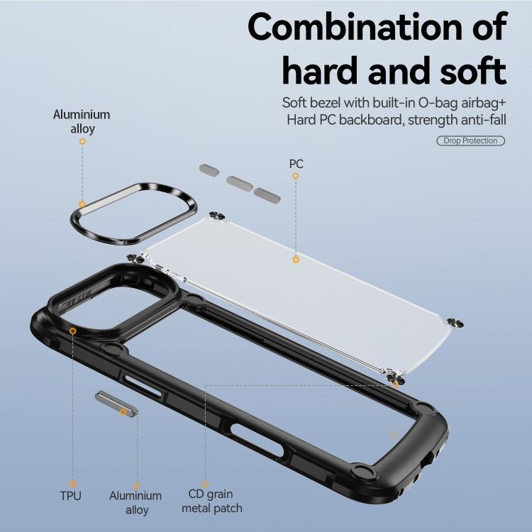 For iPhone Air TPU + PC Lens Protection Phone Case