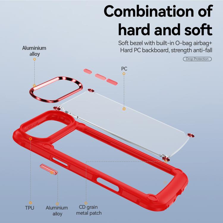 For iPhone Air TPU + PC Lens Protection Phone Case