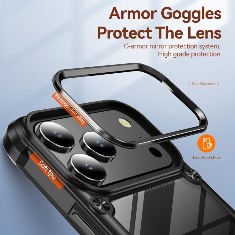 For iPhone 17 Pro TPU + PC Lens Protection Phone Case