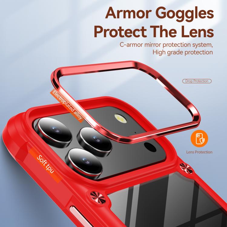 For iPhone 17 Pro TPU + PC Lens Protection Phone Case