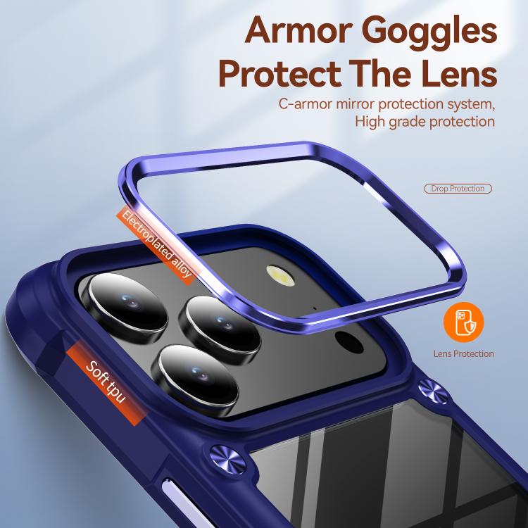 For iPhone 17 Pro TPU + PC Lens Protection Phone Case