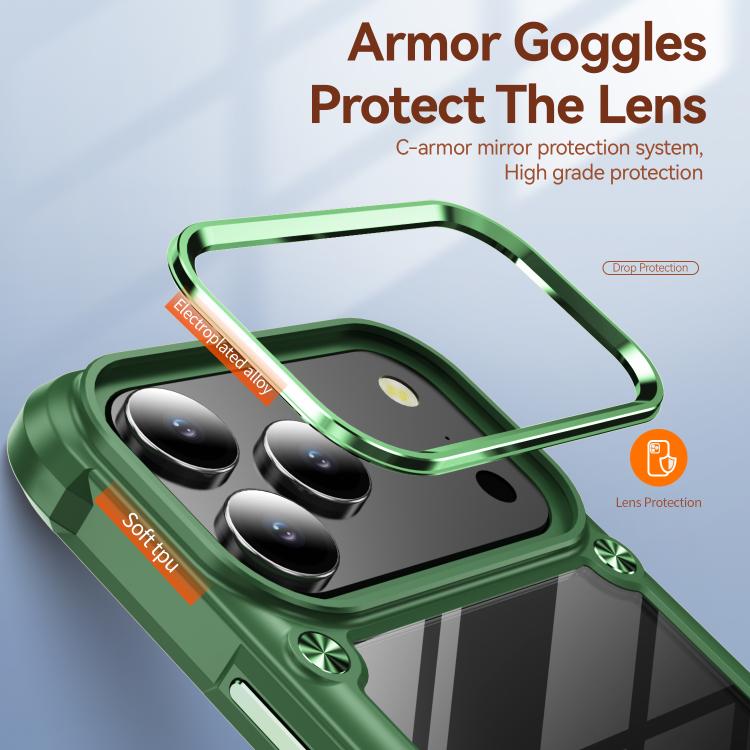For iPhone 17 Pro TPU + PC Lens Protection Phone Case