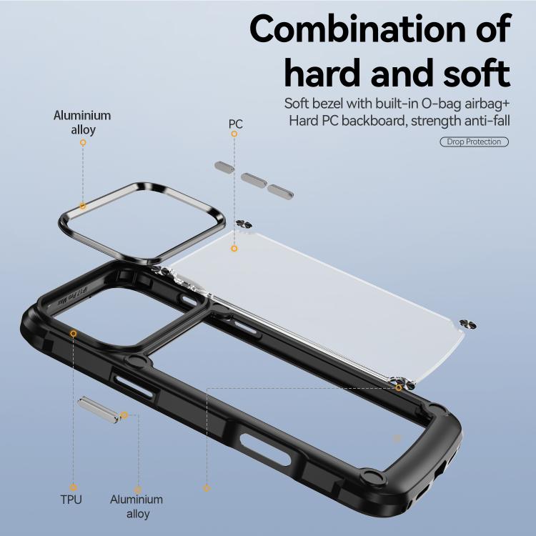 For iPhone 17 Pro Max TPU + PC Lens Protection Phone Case