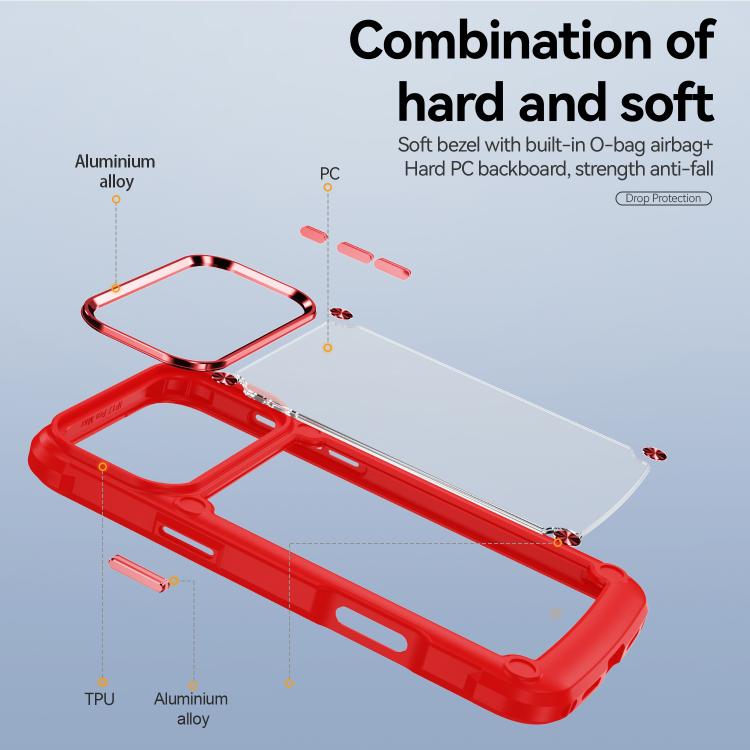 For iPhone 17 Pro Max TPU + PC Lens Protection Phone Case