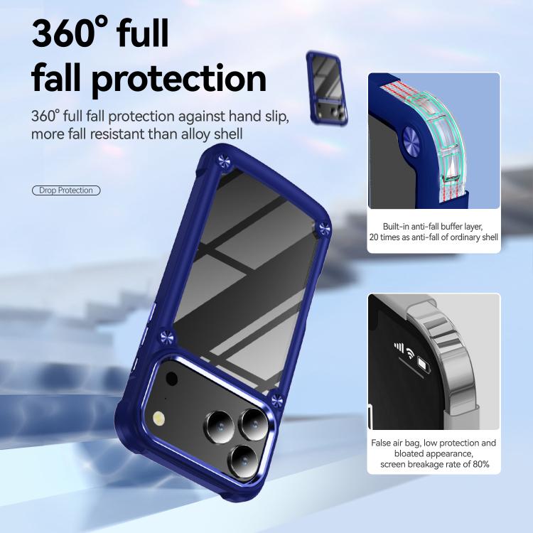 For iPhone 17 Pro Max TPU + PC Lens Protection Phone Case
