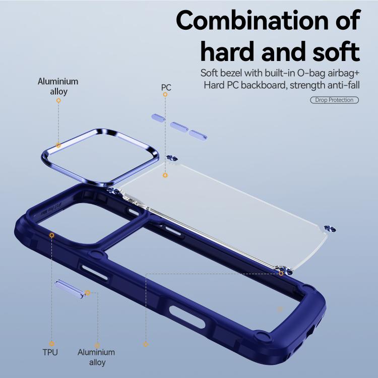 For iPhone 17 Pro Max TPU + PC Lens Protection Phone Case