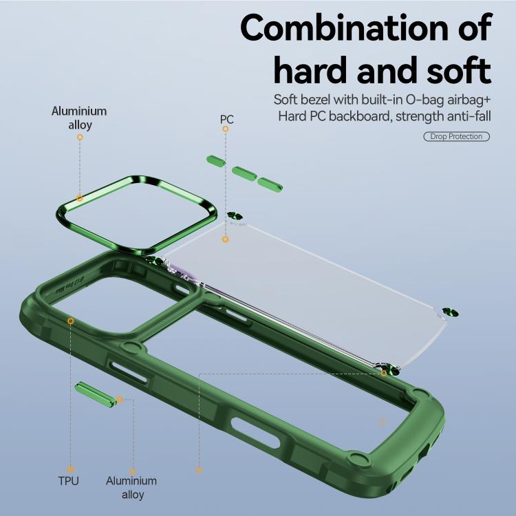 For iPhone 17 Pro Max TPU + PC Lens Protection Phone Case