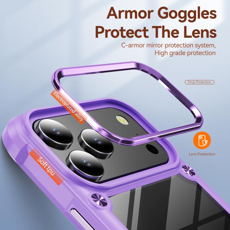 For iPhone 17 Pro Max TPU + PC Lens Protection Phone Case