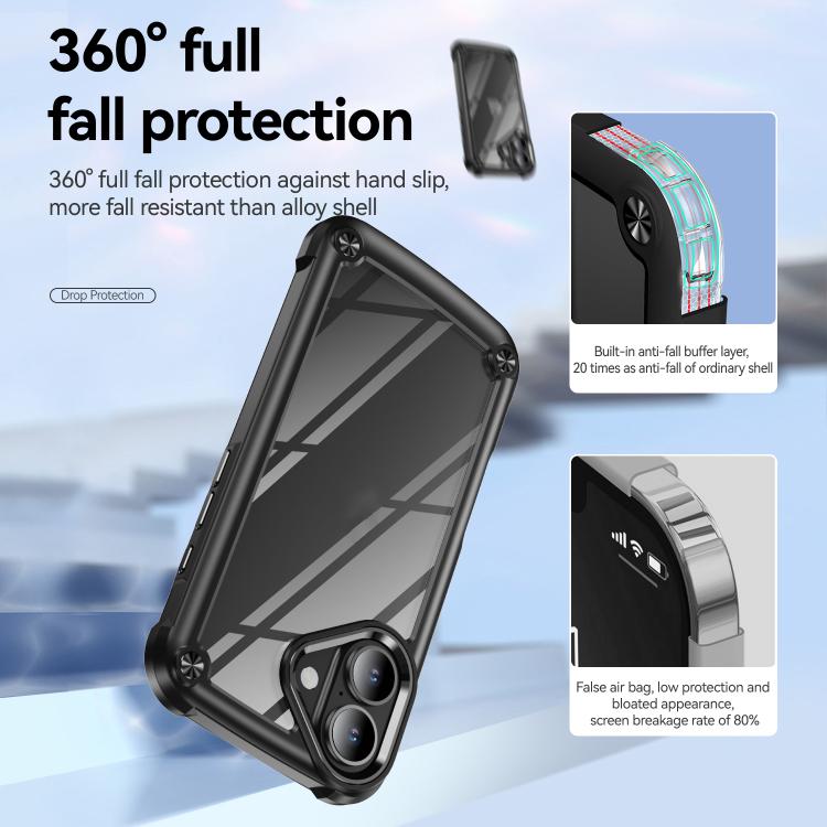 For iPhone 17 TPU + PC Lens Protection Phone Case
