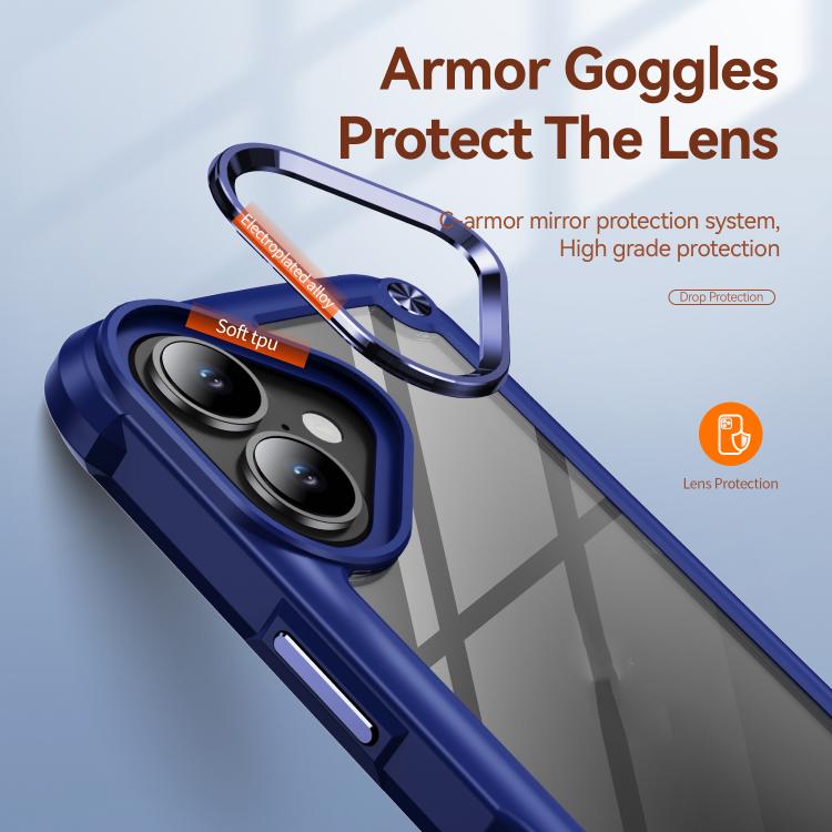For iPhone 17 TPU + PC Lens Protection Phone Case