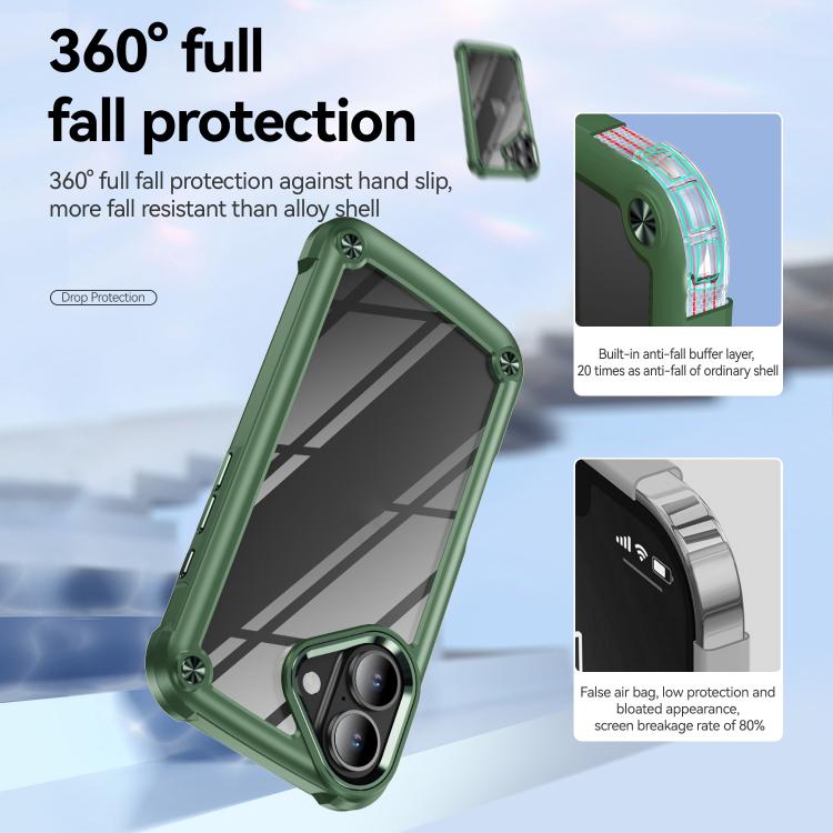 For iPhone 17 TPU + PC Lens Protection Phone Case
