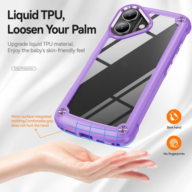 For iPhone 17 TPU + PC Lens Protection Phone Case