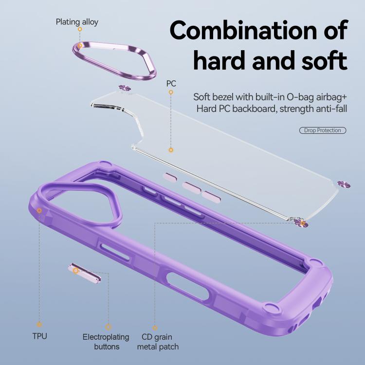 For iPhone 17 TPU + PC Lens Protection Phone Case
