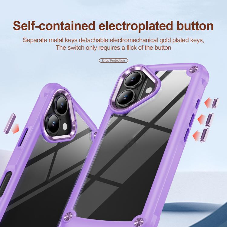 For iPhone 17 TPU + PC Lens Protection Phone Case