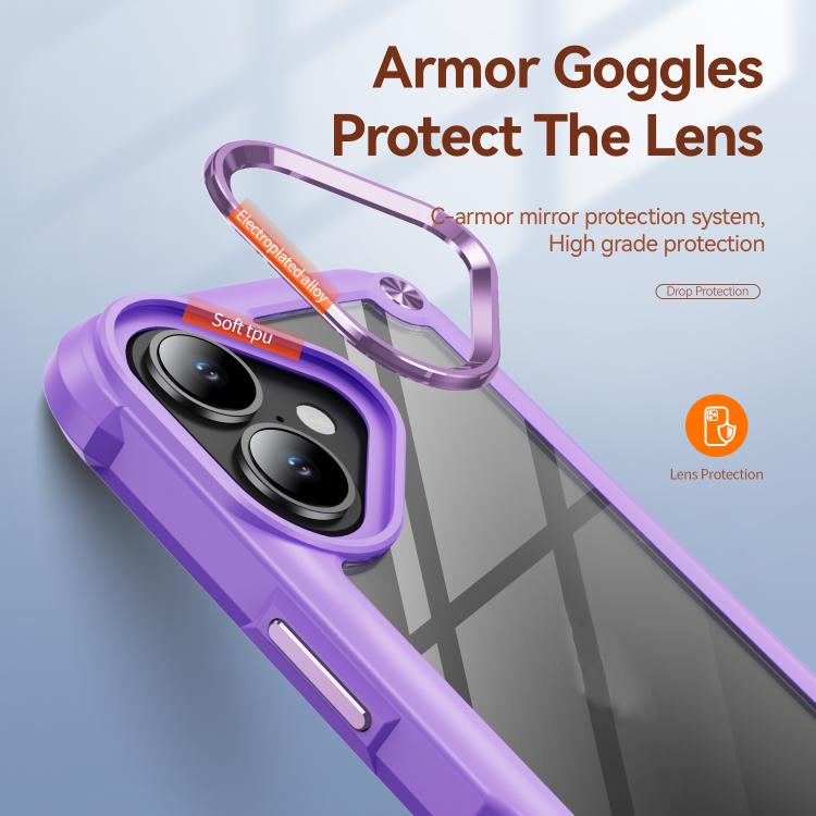 For iPhone 17 TPU + PC Lens Protection Phone Case