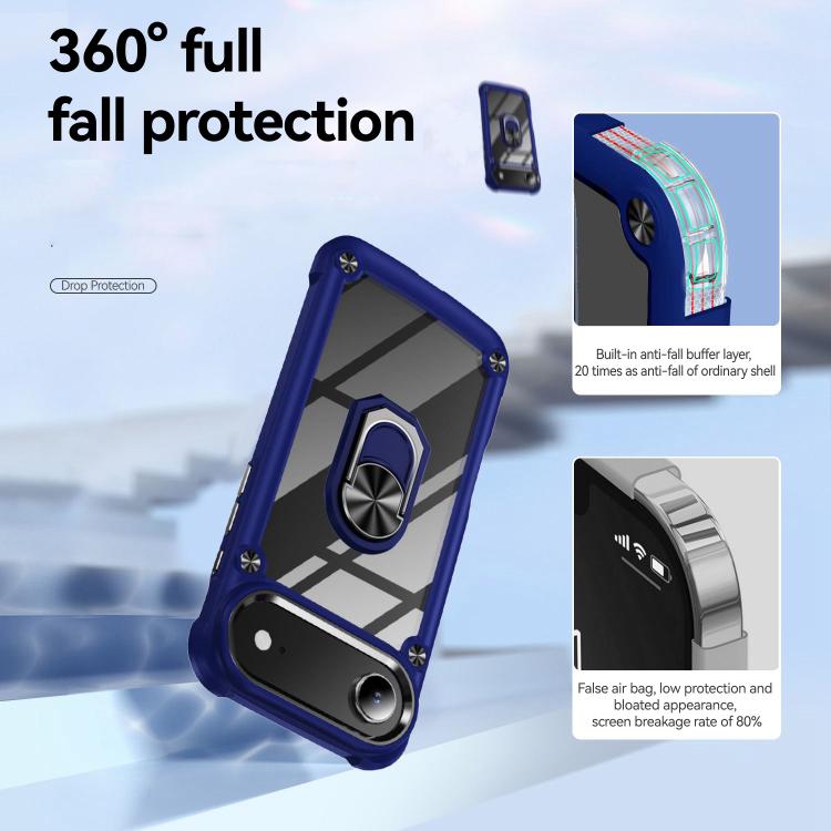 For iPhone Air TPU + PC Lens Protection Phone Case with Ring Holder