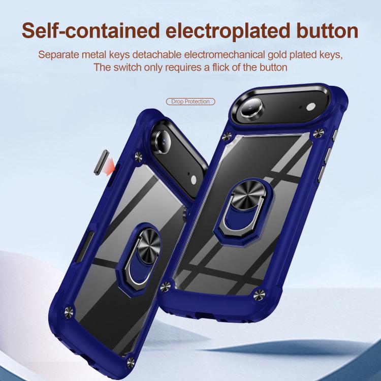 For iPhone Air TPU + PC Lens Protection Phone Case with Ring Holder
