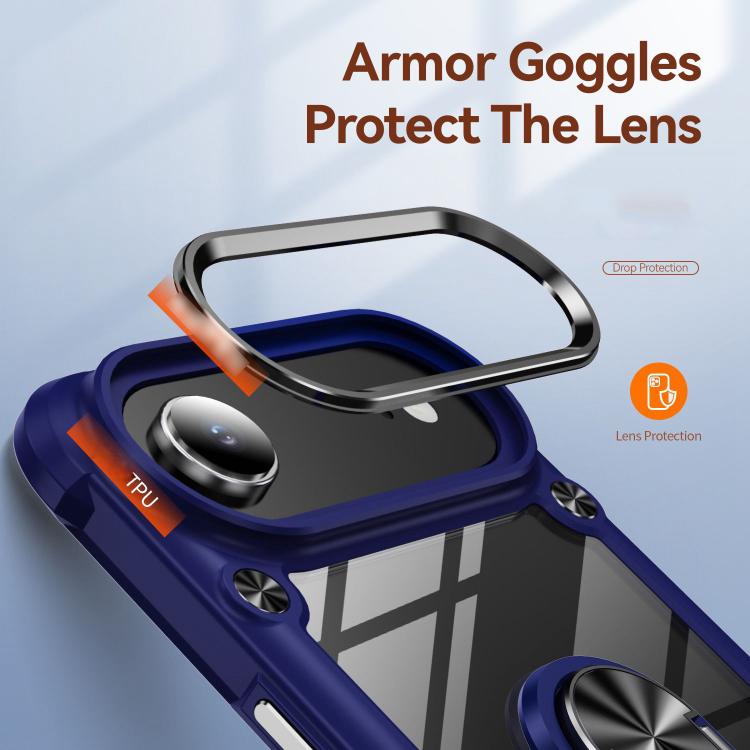For iPhone Air TPU + PC Lens Protection Phone Case with Ring Holder