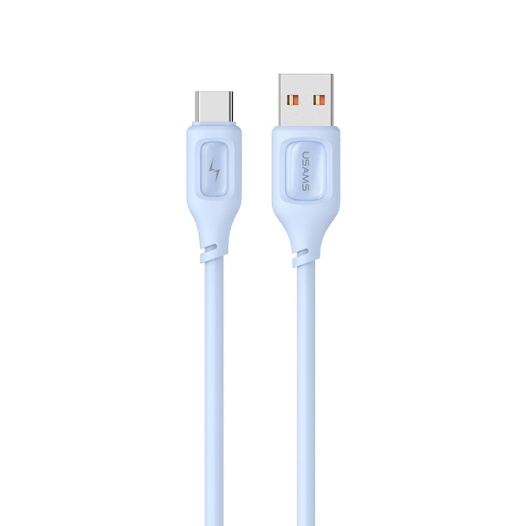 USAMS US-SJ619 3A USB to USB-C/Type-C Silicone Data Cable, Length: 1m