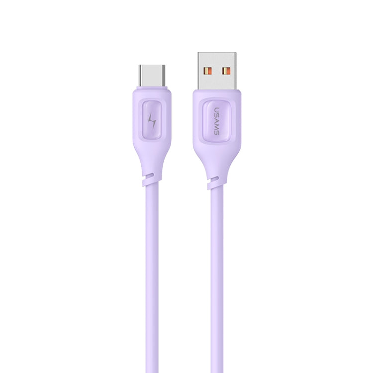 USAMS US-SJ619 3A USB to USB-C/Type-C Silicone Data Cable, Length: 1m