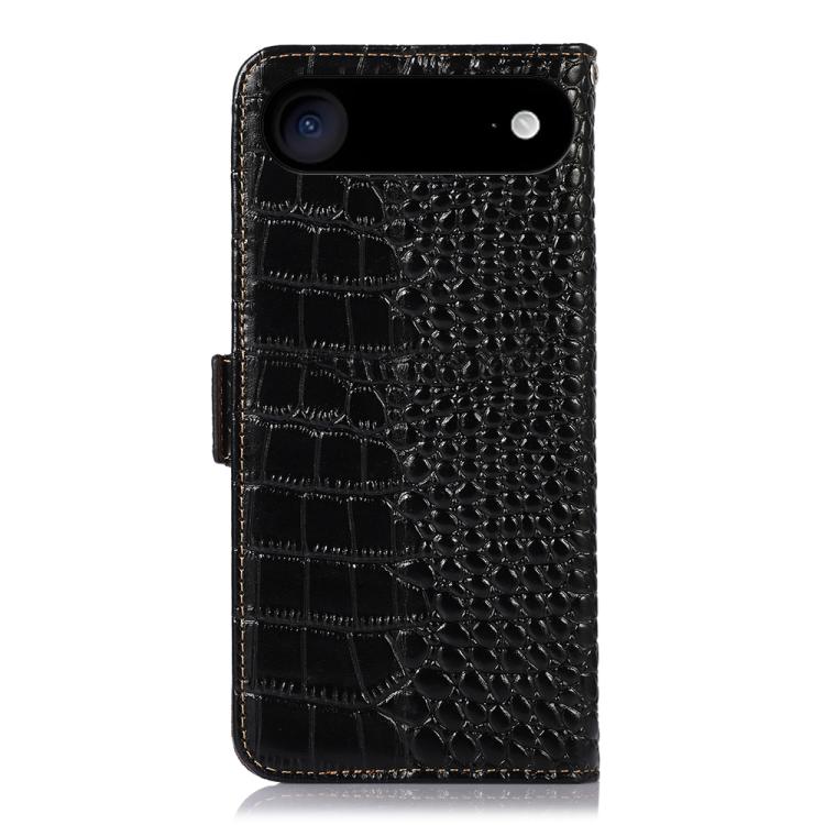 For iPhone Air Crocodile Top Layer Cowhide Leather Phone Case