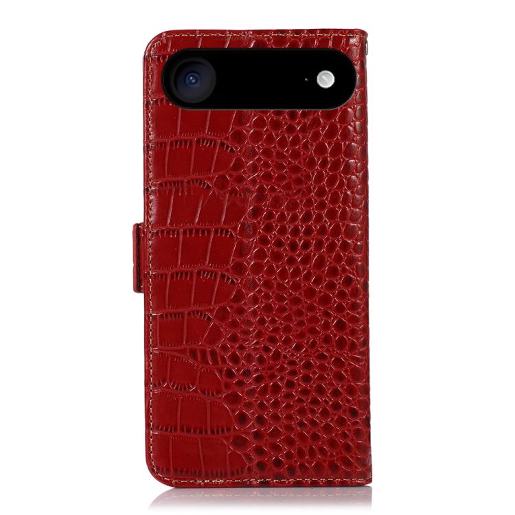 For iPhone Air Crocodile Top Layer Cowhide Leather Phone Case
