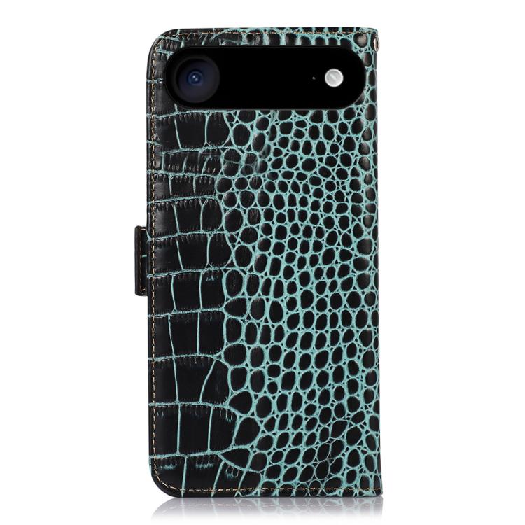 For iPhone Air Crocodile Top Layer Cowhide Leather Phone Case