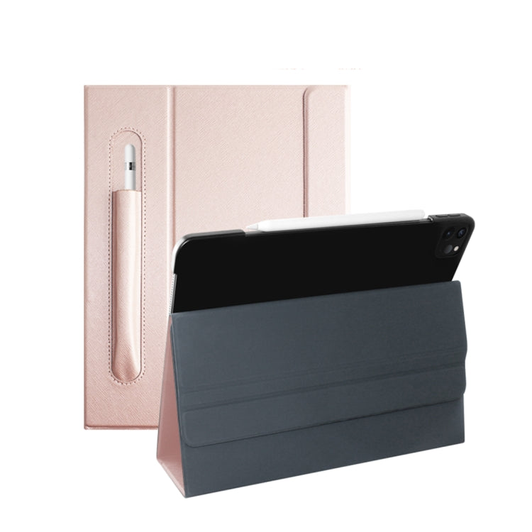 For iPad Pro 12.9 inch (2020) Geya Series PC + TPU Horizontal Flip Leather Tablet Case with Holder & Pen Slot & Sleep / Wake-up Function
