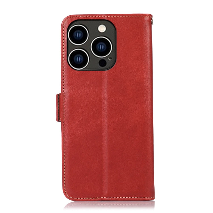 For iPhone 16 Pro Max Crazy Horse Top Layer Cowhide Leather Phone Case