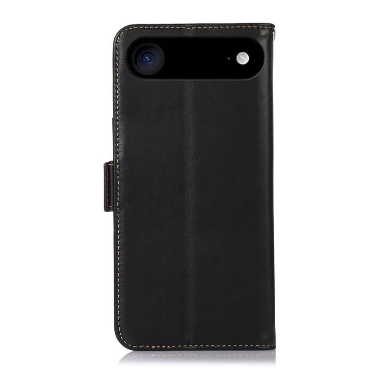 For iPhone Air Crazy Horse Top Layer Cowhide Leather Phone Case