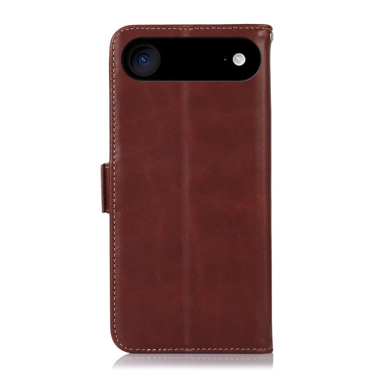 For iPhone Air Crazy Horse Top Layer Cowhide Leather Phone Case