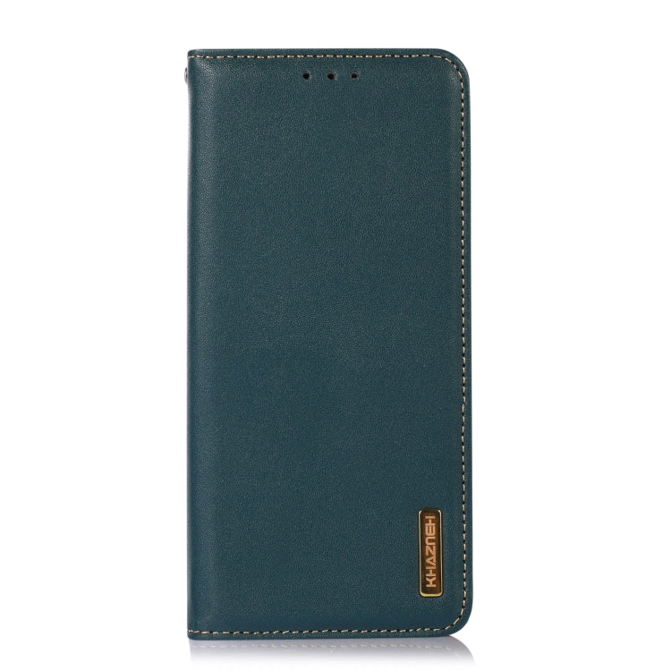 For iPhone 16 Pro KHAZNEH Nappa Top Layer Cowhide Leather Phone Case