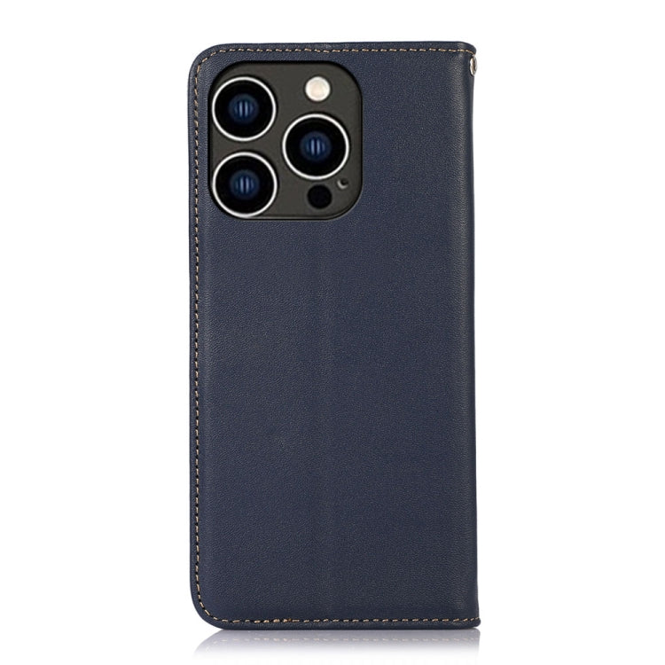For iPhone 16 Pro KHAZNEH Nappa Top Layer Cowhide Leather Phone Case