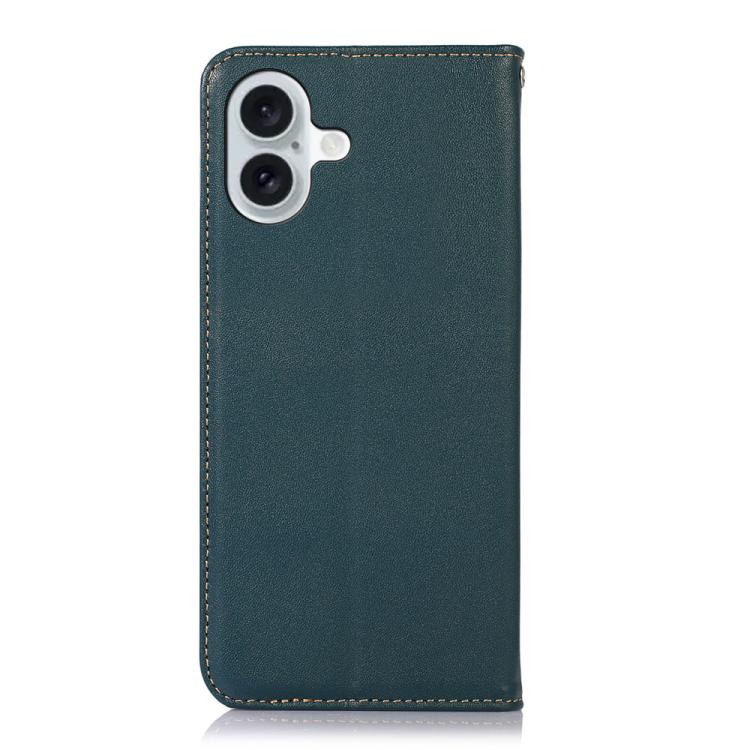 For iPhone 17 KHAZNEH Nappa Top Layer Cowhide Leather Phone Case
