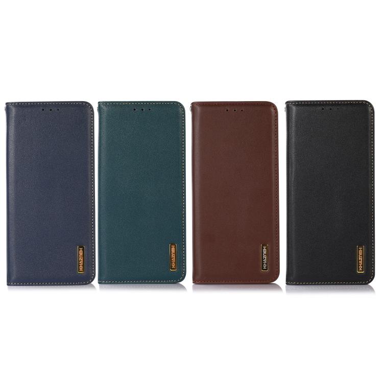 For iPhone 17 KHAZNEH Nappa Top Layer Cowhide Leather Phone Case