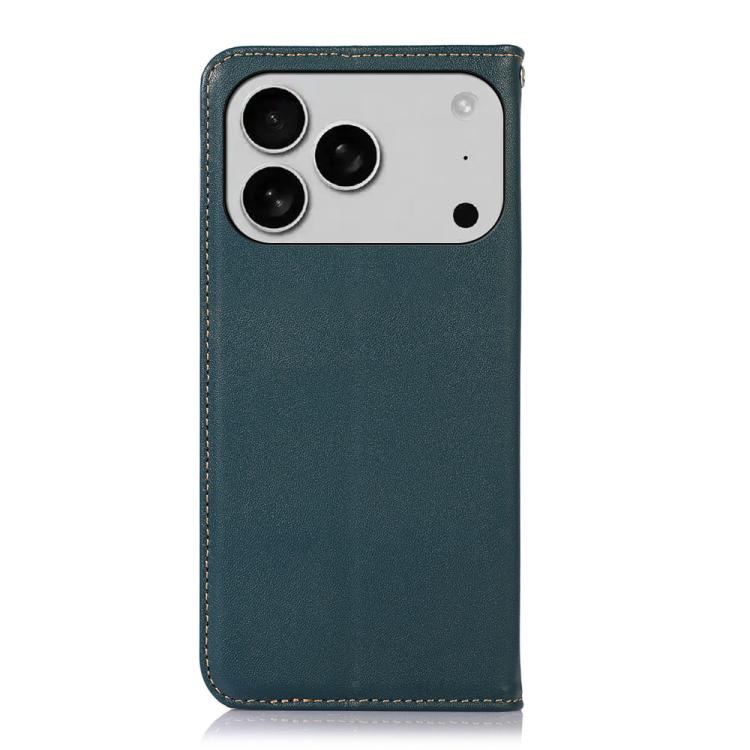 For iPhone 17 Pro KHAZNEH Nappa Top Layer Cowhide Leather Phone Case