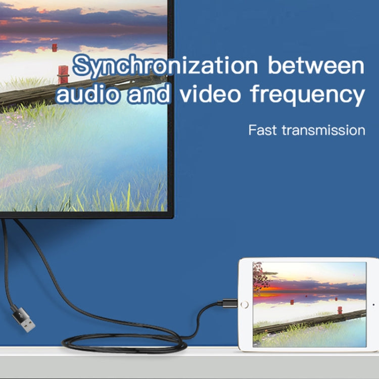 Yesido HM04 8 Pin to HDMI Adapter Cable, Length:1.8m