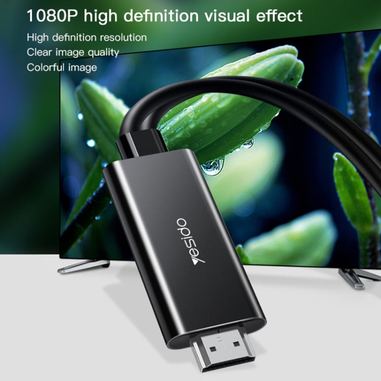 Yesido HM05 3 in 1 8 Pin / Micro USB / USB-C to HDMI Adapter Cable, Length:1.8m