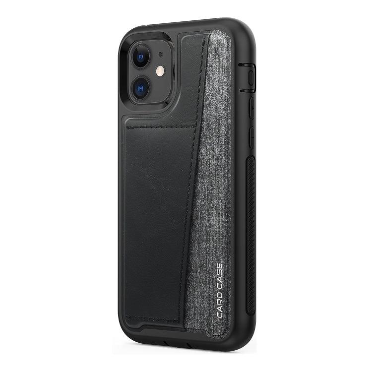 For iPhone 11 Shockproof PC + TPU + PU Leather Protective Case with Card Slot