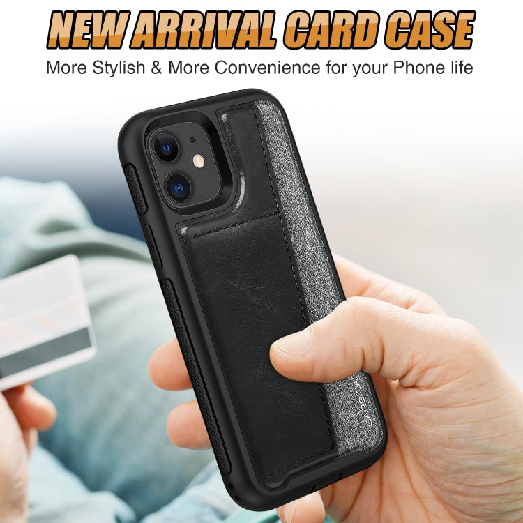 For iPhone 11 Shockproof PC + TPU + PU Leather Protective Case with Card Slot