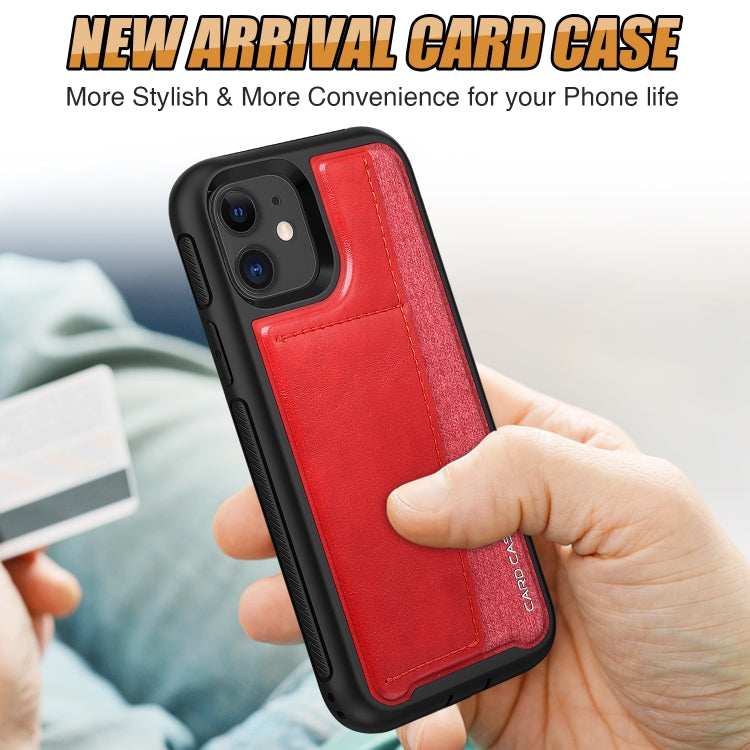 For iPhone 11 Shockproof PC + TPU + PU Leather Protective Case with Card Slot