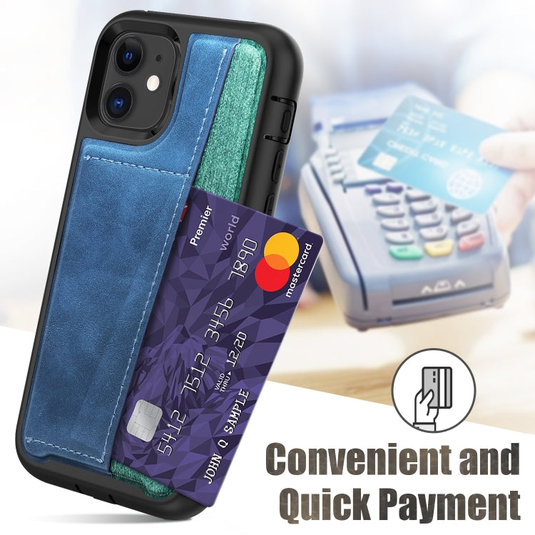 For iPhone 11 Shockproof PC + TPU + PU Leather Protective Case with Card Slot