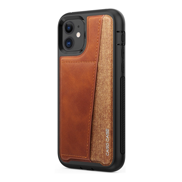 For iPhone 11 Shockproof PC + TPU + PU Leather Protective Case with Card Slot