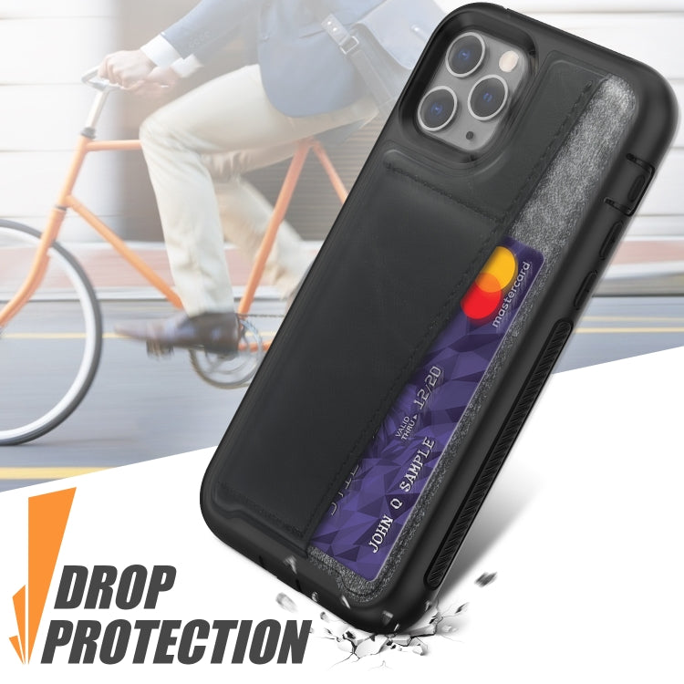 For iPhone 11 Pro Shockproof PC + TPU + PU Leather Protective Case with Card Slot